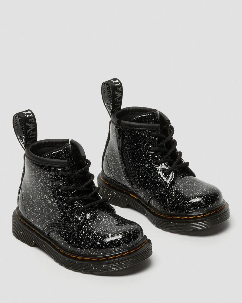 Botas Casuales Dr Martens Infant 1460 Glitter Ankle Niños Negros | MX 163YXF